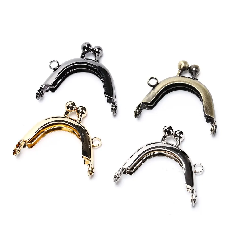 4Colors Metal Purse Frame for wallet Making DIY bags accessory Purse Wallet Frame Bar Edge Strip Clasp 4cm