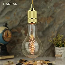 TIANFAN A110/PS35 лампочка Эдисона Винтаж лампа 220/240 В 40 Вт ретро Спираль накаливания декоративный свет лампы E27 груша