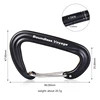 Boundless Voyage 12KN Climbing Carabiners Heavy Duty D-type Clips Aluminum Alloy Hook for Hammocks Camping ► Photo 3/5
