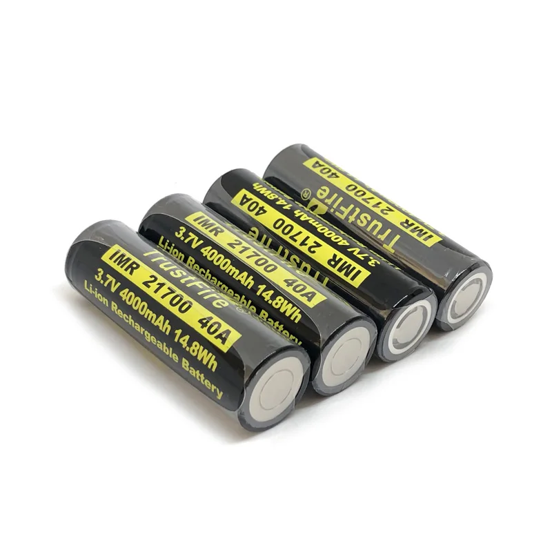 

8pcs/lot TrustFire 21700 3.7V 40A 4000mAh 14.8W Rechargeable Lithium Battery with Protected PCB For Toy/Electrical Tools