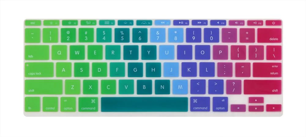 Ультратонкий силиконовый чехол для клавиатуры с английской раскладкой Macbook Air 11