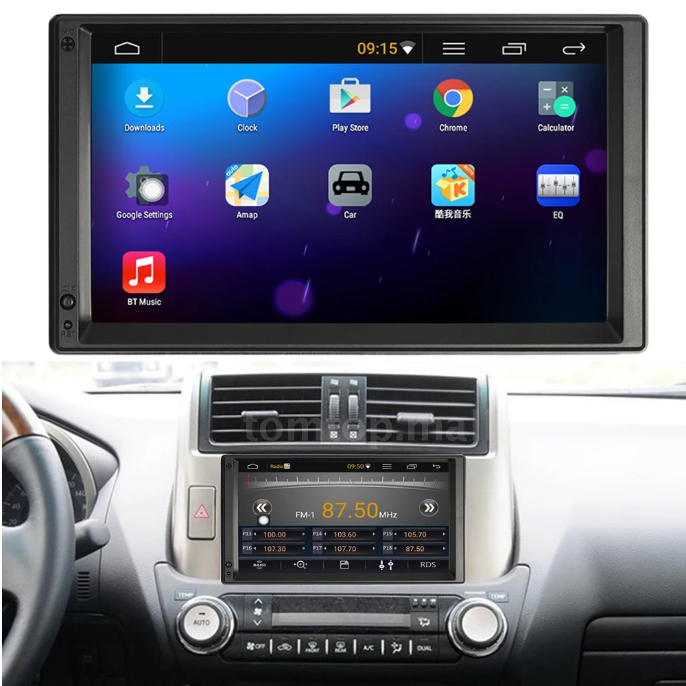 7 универсальный 2 Din HD сенсорный экран автомобильный стерео радио плеер GPS