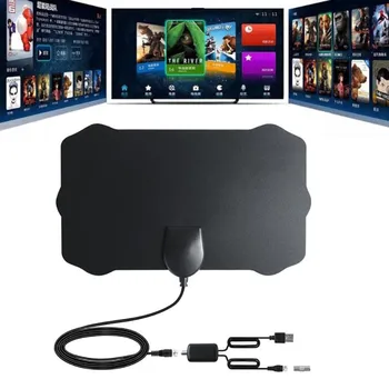

120 Miles, 1080P Digital HDTV Indoor TV Antenna With Amplifier Signal Booster Radius Surf Fox HD Mini Antennas Aerial