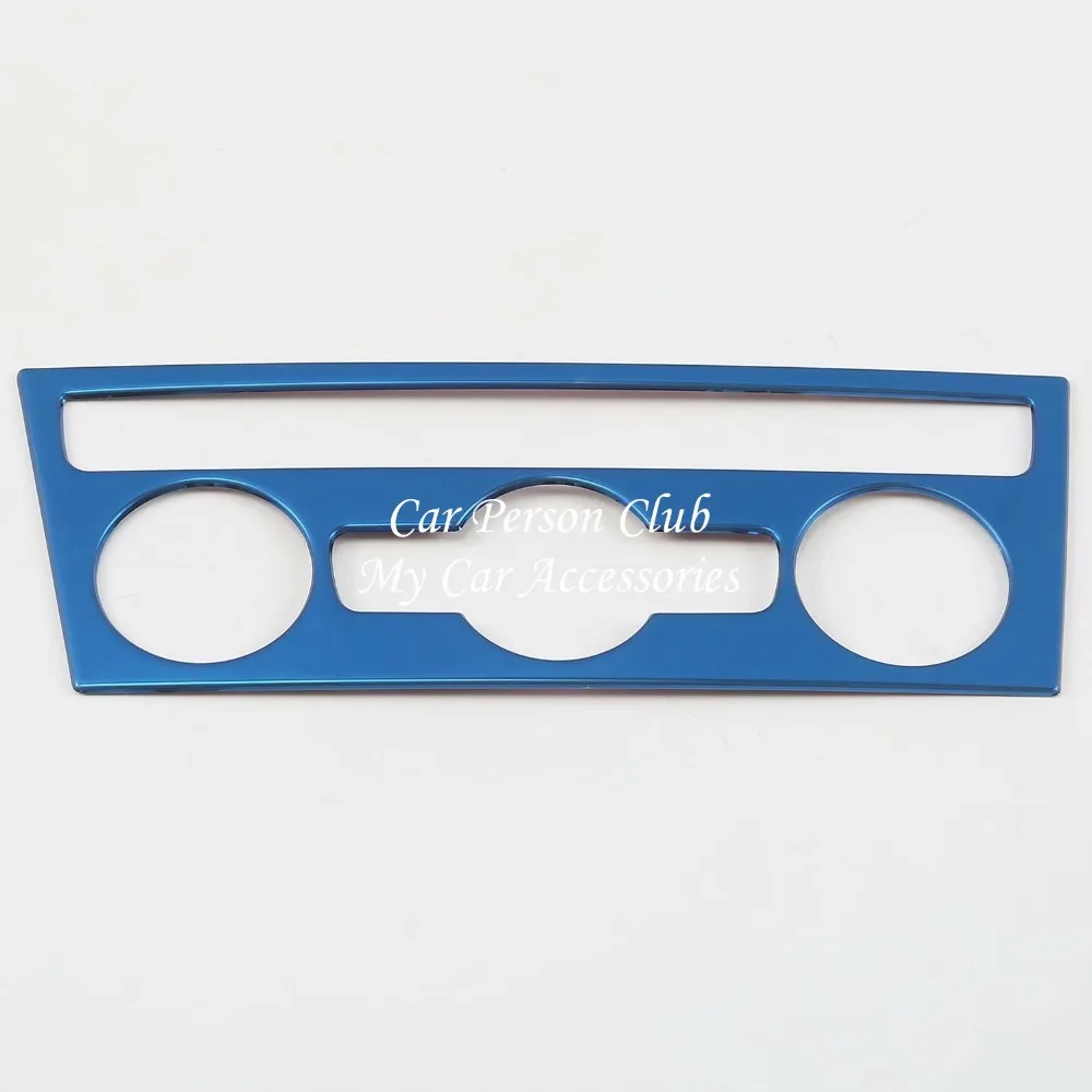 

Car Accessories For VW Volkswagen T-Roc 2017-2018 Central AC Air Conditioning Switch Button Cover Trim Stainless Steel Sticker