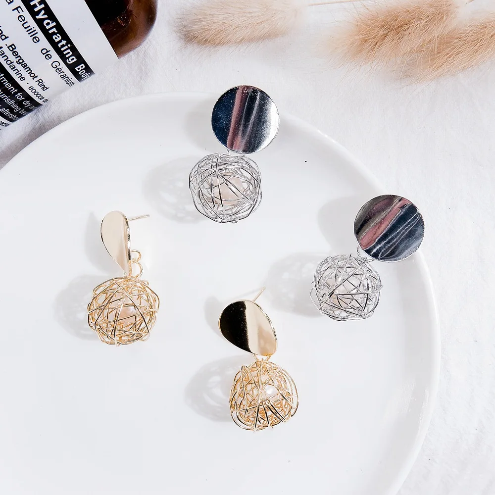

Fashion statement earrings ball Geometric earrings For Women Hanging Dangle Earrings Drop Earring modern Jewelry SP120