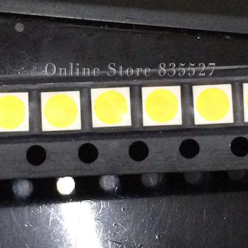 1000 шт./лот LED SMD 3030 теплый белый 3000K 6V двойной чип 150mA 1W светодиод Золотой провод