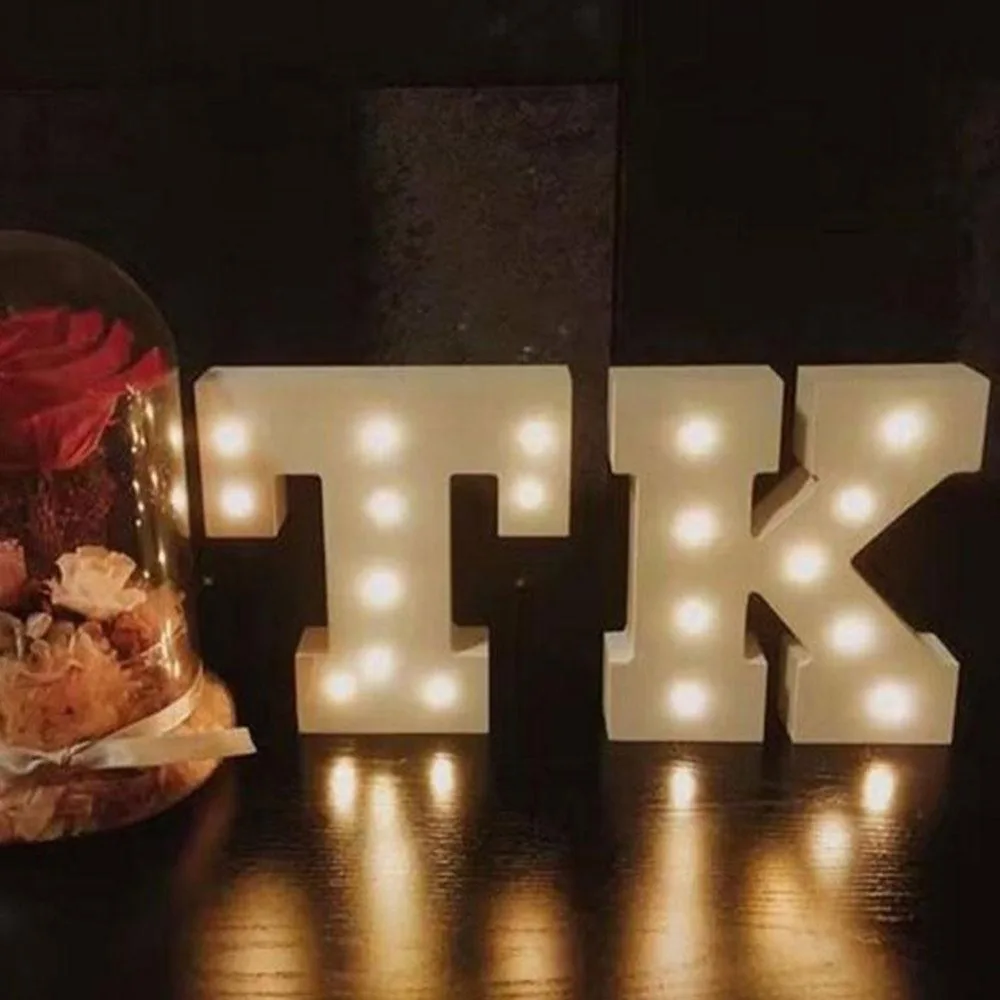 

26 Letter LED Marquee Sign Alphabet LED Night Light Indoor Wall Decoration Light