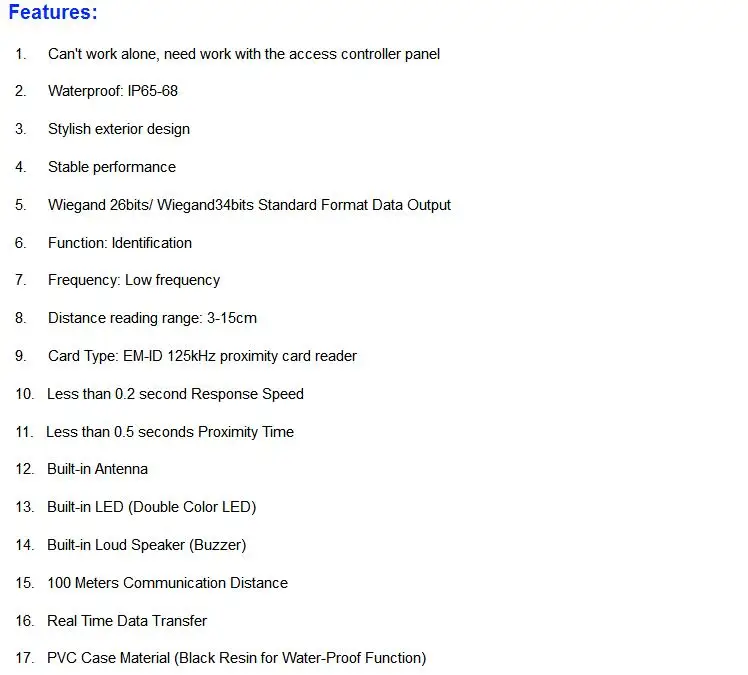 Card reader feature