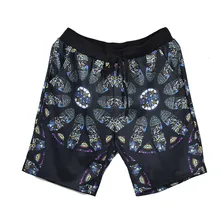 Большие размеры XXXL 6XL 5XL хип-хоп мужские геометрические узоры Брюки повседневные Капри по индивидуальному заказу до колена большие шорты