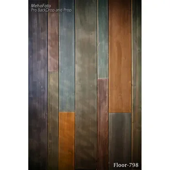 

Thin fabric cloth Printed photography background wood floor backdrop for Studio Floor-798