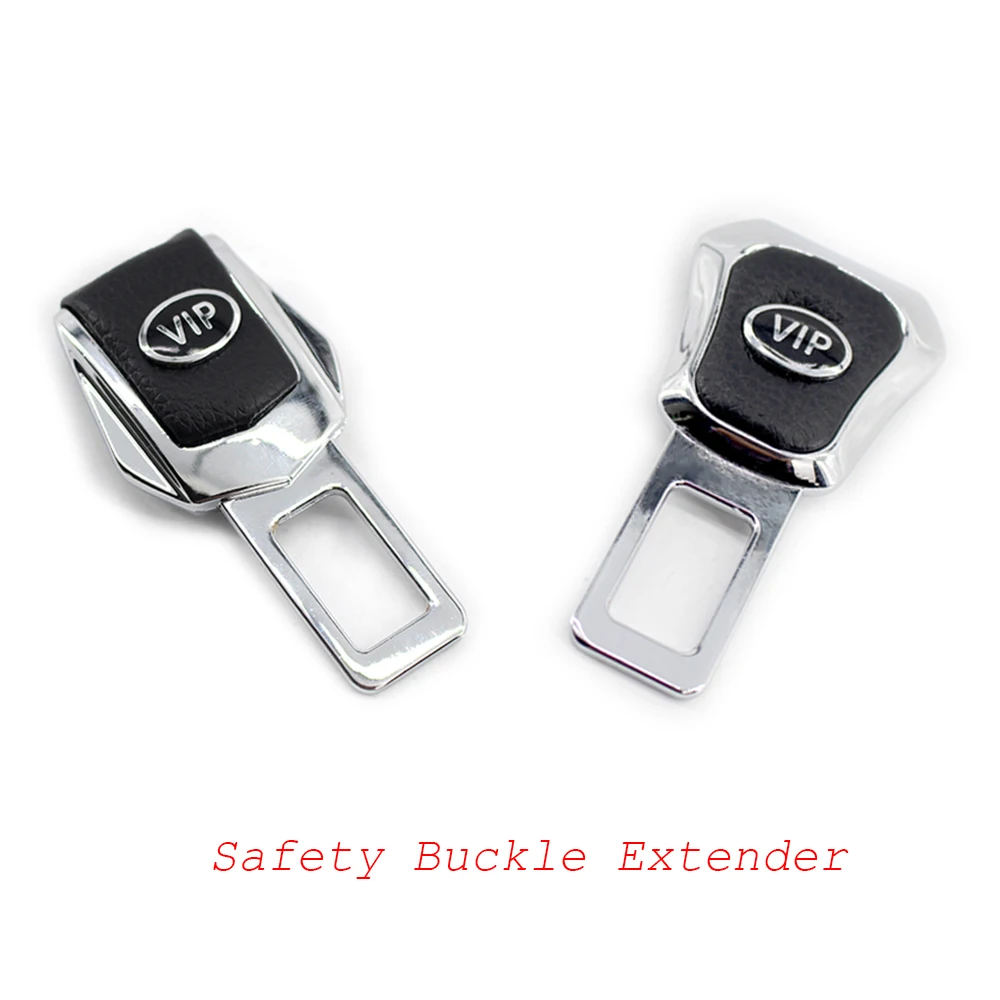 2x Clasp Plug Car Auto Seat Belt Extender Safe Buckle Clip Alarm Stopper for BMW