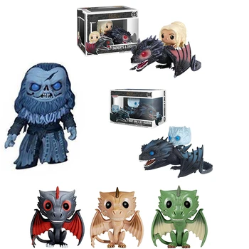 

FUNKO POP Game of Thrones NIGHT KING & ICY VISERION Daenerys Ritten Dragon Actie Ghost giant Dragon Viserion Rhaegal figures