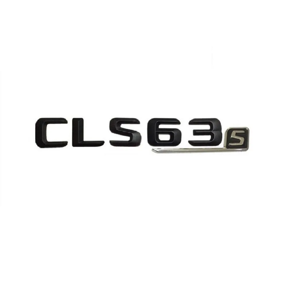 Matte Black " CLS63s " 3D ABS Plastic Car Trunk Rear Letters Badge
