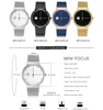 MINIFOCUS Brand Luxury Blue Quartz Watch Men Ultra Thin Steel Mesh Strap Auto Date Unique Single Hand Fashion Simple Wristwatch ► Photo 2/6