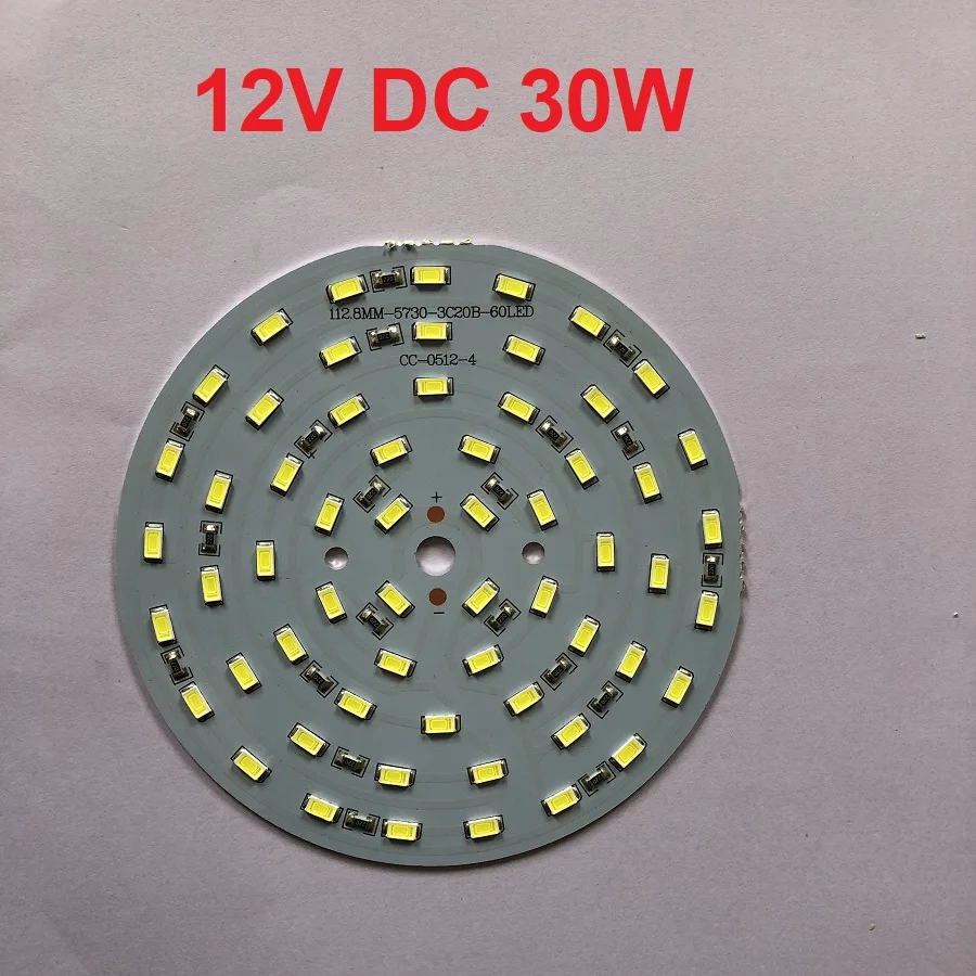 10 шт. DC 12 В чипы SMD5730 PCB холодный белый Алюминиевая СВЕТОДИОДНАЯ лампа источник плата освещения замена глобус/лампа аксессуары 3 Вт/5 Вт/45 Вт