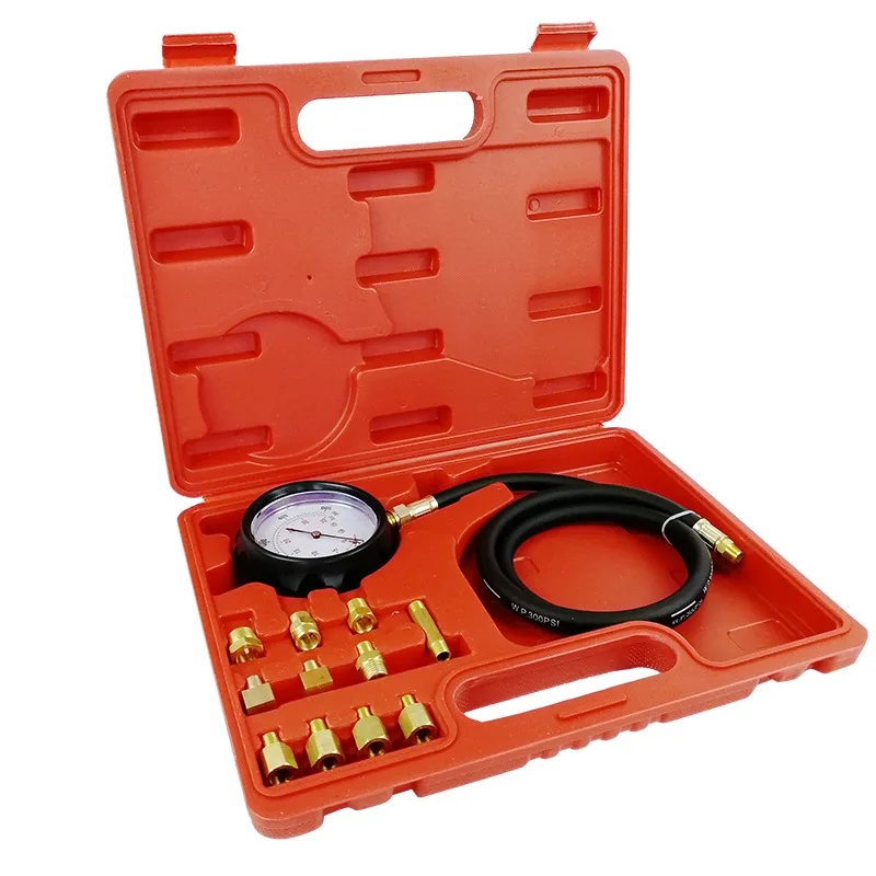 VicTsing Gauge Engine Diagnostic Tester Oil Pressure Tester Set Auto Transmission 500 PSI Oil Pressure Tester Gauge Kit Auto     (7)