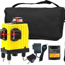 12 линейный лазерный уровень 360 горизонтальный и вертикальный самонивелирующийся перекрестный 3D лазерный уровень супер мощный красный лазерный луч