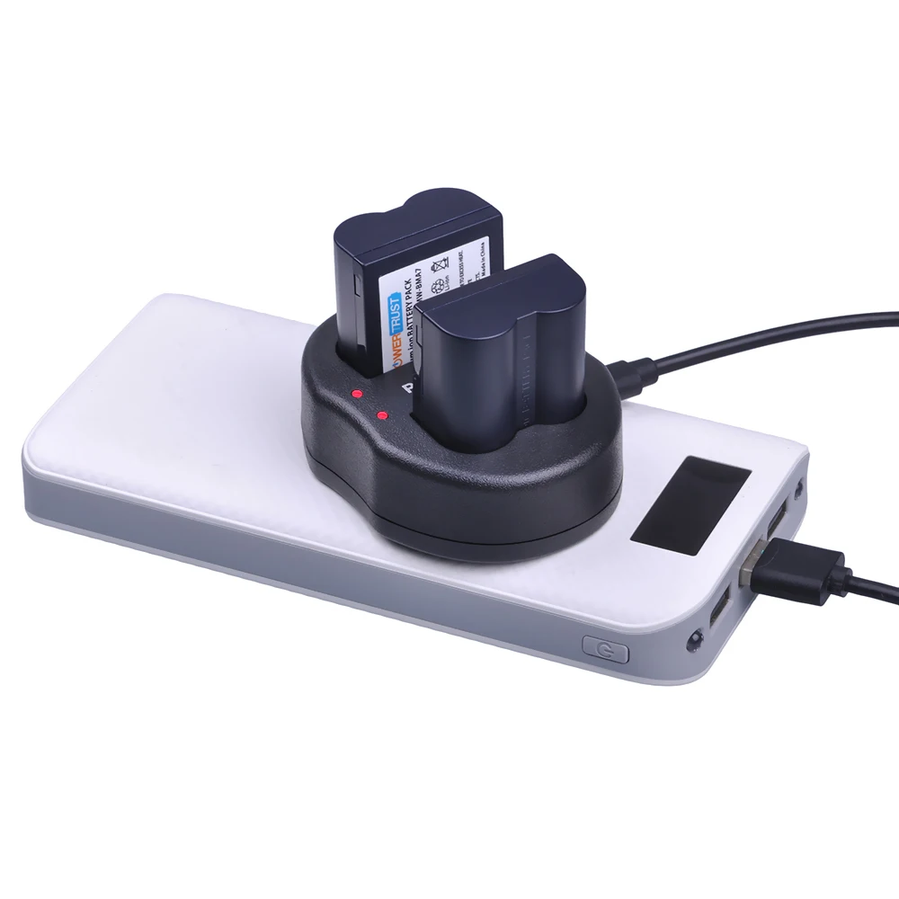 1x CGA S006 900 мАч S006E S006A DMW BMA7 батарея + двойное зарядное устройство USB для Panasonic DMC FZ7 FZ8