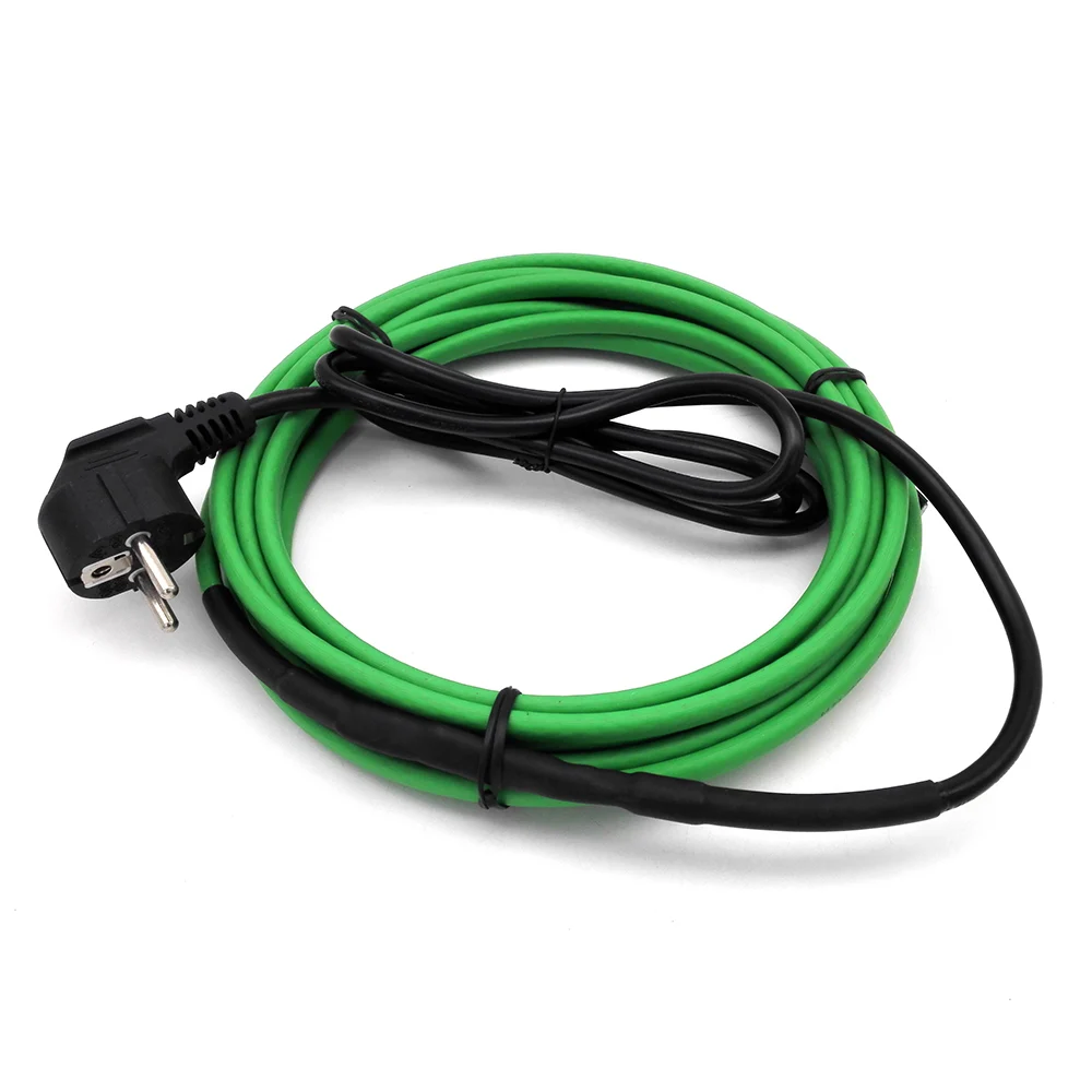

1~10m Water Pipe Heating Snow Melting Self Regulating Electric Heating Cable/Wire Kits with EU Plug Pre-assembled
