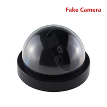 Boneco Flash LED Piscando Câmera de Vigilância Por vídeo de falsificação Falso Simulado De Segurança da casa dome CCTV camaras