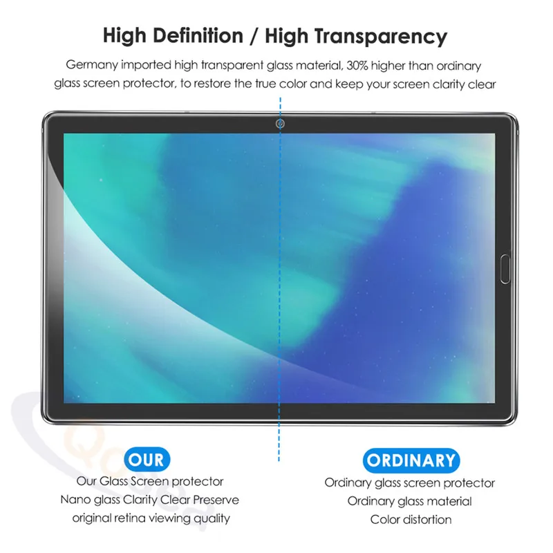 Qosea для huawei Mediapad T5 10 0 Wi Fi Экран защитная пленка 9 H Защитная планшета MediaPad M5 8 4 дюйма