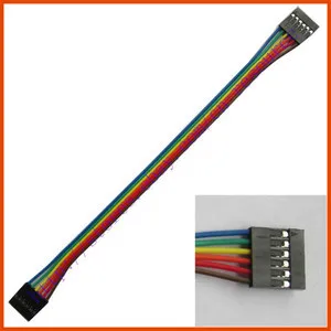 جديد 5 قطع 60 سنتيمتر دوبونت سلك كابل 6 وعاء 6 وعاء pin header 2.54 ملليمتر الملعب
