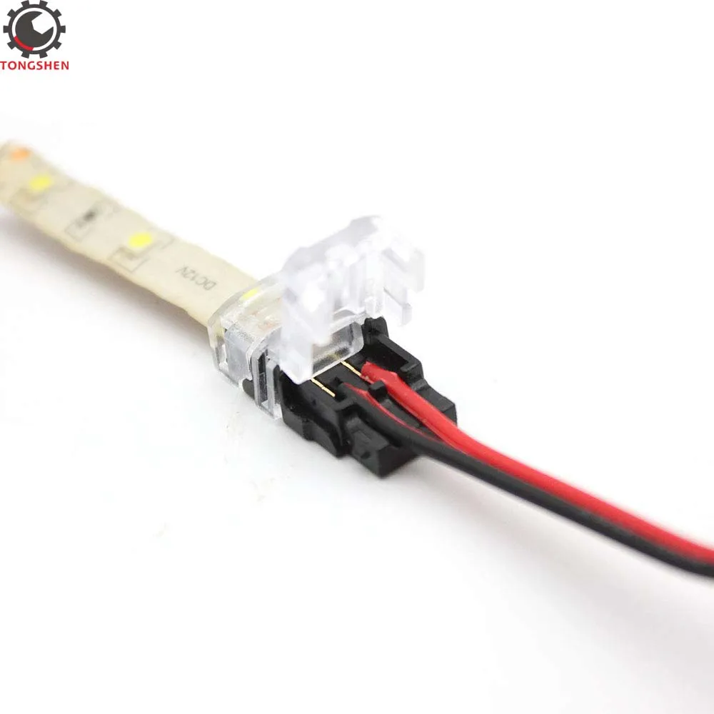 3 шт. 2pin 3pin 4pin 5pin Светодиодные ленты разъема 10 мм 12 мм IP65 для одного RGB/RGBW 3528 5050 Светодиодные ленты для проводного подключения