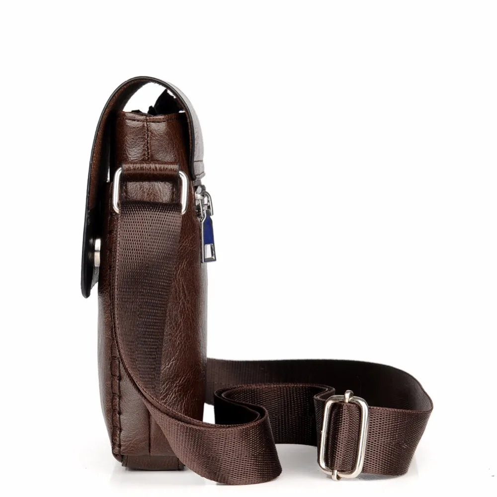 الرجال رسول أكياس بو الجلود الكتف حقيبة Crossbody حقيبة الذكور خمر بسيطة البني عالية الجودة الأعمال الرجال يد صغيرة