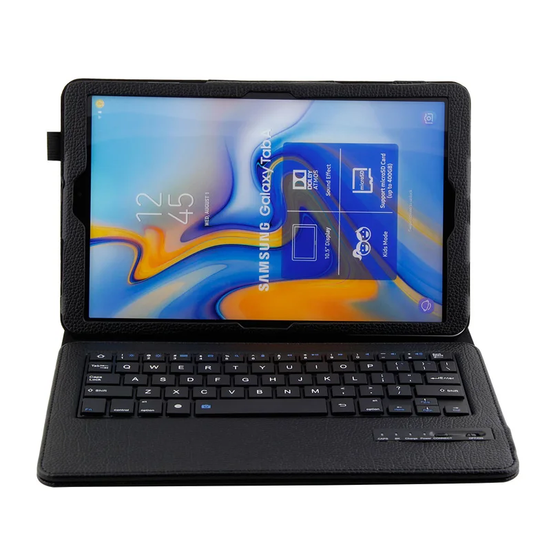 Чехол-книжка из искусственной кожи чехол портативная клавиатура Bluetooth для Samsung Galaxy Tab A 10,5 A2 T590 T595 защитные чехол для планшета 10 шт./лот