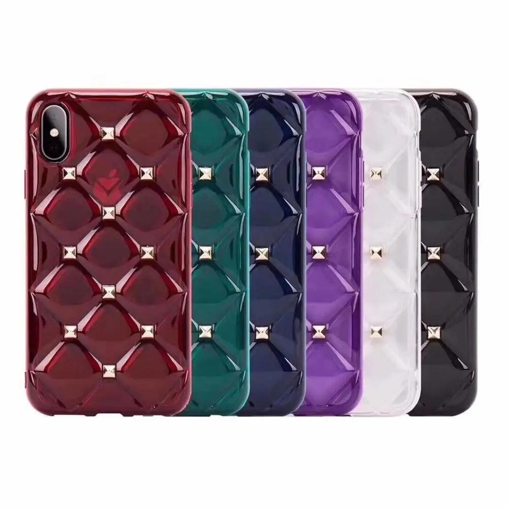 

New tide brand tpu Small nail soft shell bag for iphoneXsmax/XR/6 6s 7 8 Plus all-inclusive mobile phone case
