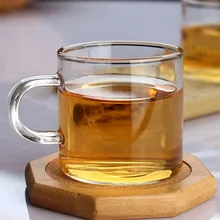 4 шт./лот ручной работы Термостойкое стекло кунгфу чай напиток чашки с ручкой изолированное прозрачное стекло JQ 1077