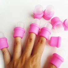 10 шт. носимых акриловых Soaker для ногтей наборы гель для удаления съемный колпачок наконечник oz