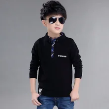 Г. Модная Высококачественная хлопковая одежда для мальчиков, пуловер свитер с воротником «Мандарин» новая зимняя детская одежда свитер для мальчиков