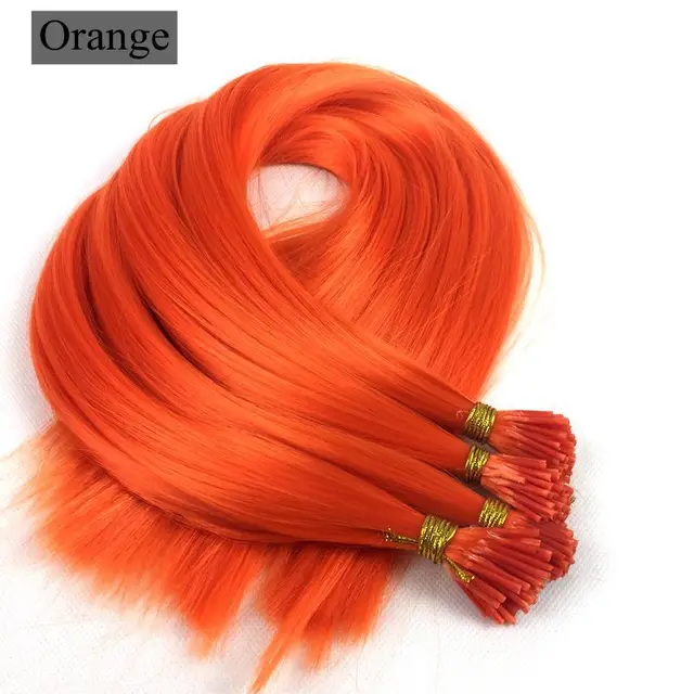 I Tip Feather Synthetic Pre Bonded Hair Extensions Luxury for Braiding 22