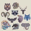 Hot Transfer Printing Clothing Accessories Owl, Deer and Tiger Hot Painting Patterns ► Photo 1/6