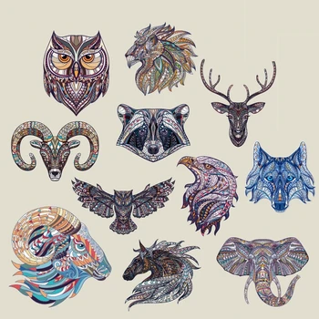 

Hot Transfer Printing Clothing Accessories Owl, Deer and Tiger Hot Painting Patterns