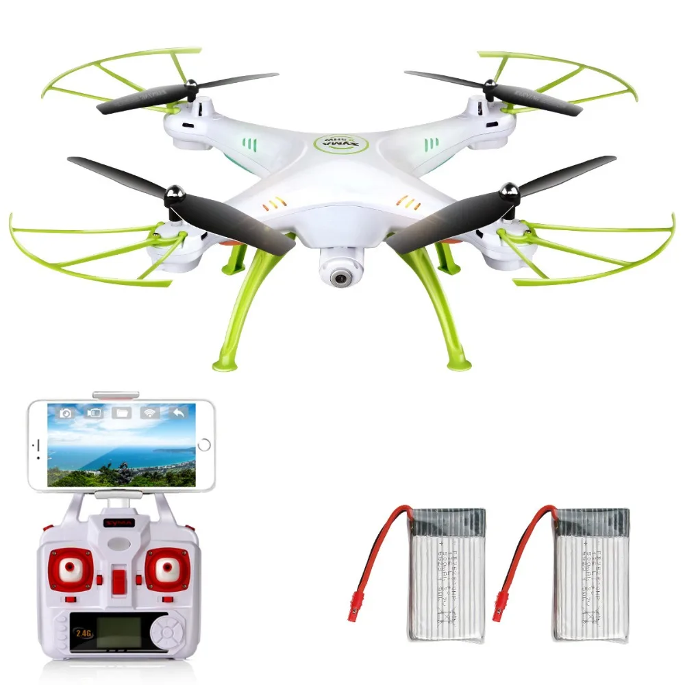 

SYMA X5HW Drones with Camera HD WiFi FPV Rear time transmission Remote Control Quadrocopter RC Helicopter Dron Gifted Battery
