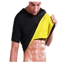 Мужская термальная формирователь тела рубашка для коррекции фигуры Формирователи компрессионная тонкая рубашка неопрен Талия утягивающий корсет тонкий жилет футболка