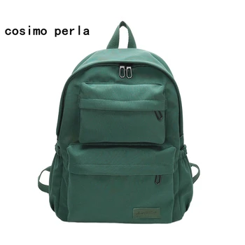 

Waterproof Multi Pocket Oxofrd Travel Backpacks Women Vintage Casual Bookbags for School 2020 Yellow Mochila Sac a dos Bagpack