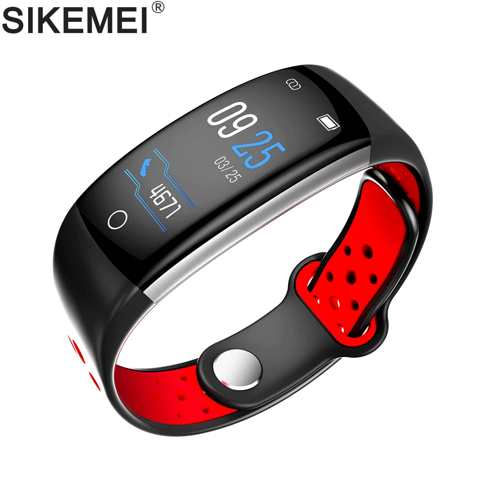 SIKEMEI Waterproof Sport Fitness Smart Bracelet Wrist Band Wristband Heart Rate Blood Pressure Oxygen for iPhone Android