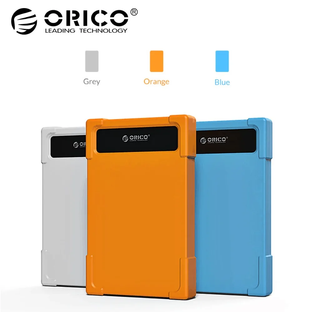 

ORICO USB3.0 Hard Drive Adapter 2.5 inch Mobile HDD Box Tool Free SSD Sata Adapter with Silicone Case