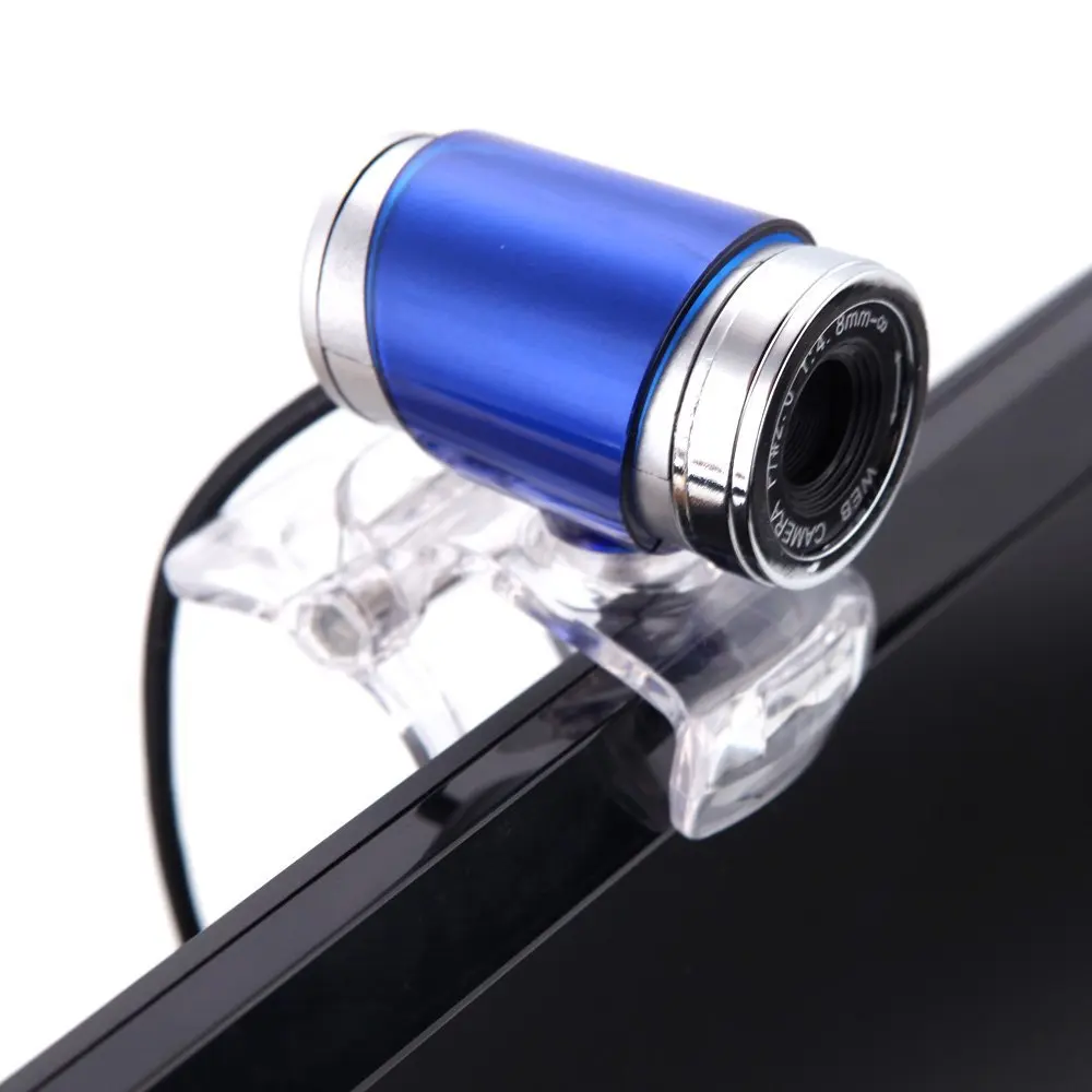 

2 Packs USB 2.0 12 Megapixel HD Camera Web Cam with MIC Clip-on 360 Degree for Desktop Skype Computer PC Laptop Blue