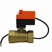 Электрический двухсторонний шаровой клапан с ручной функция DN15 20 25 32 40 50 AC220V моторизованный Электрический 2-ходовой клапан воды привод, J19065