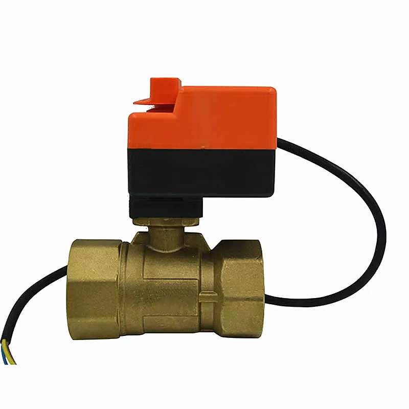 DN15//20//25 AC 220V Motorized Electric Ball Valve Brass Two-way Electric Valves