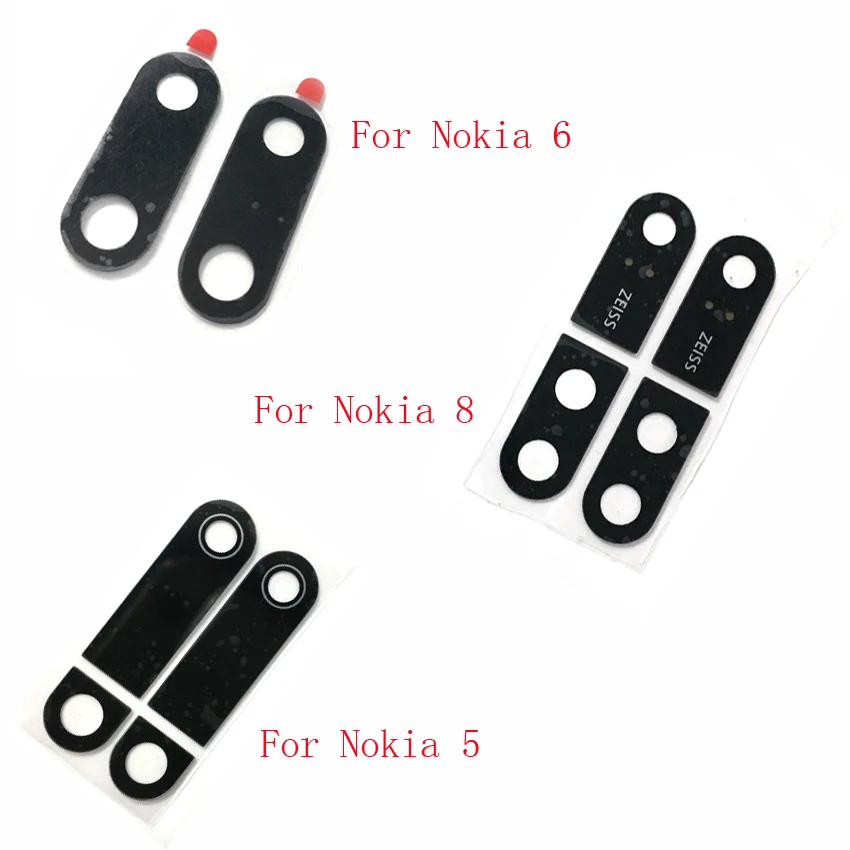 Крышка для задней камеры Nokia 5 6 8 2 шт. стеклянная крышка объектива с aheasive сменные