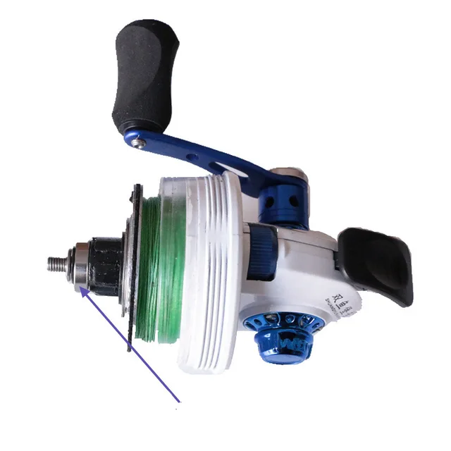 Spinning Fishing Reel com pulseira, Fechado Metal Coil Wheel