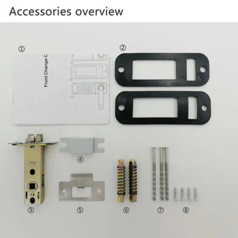 Mechanical Digital Push Button Door Lock Smart Home Keyless Keypad Combination Code Lock Waterproof Password Intelligent Lock