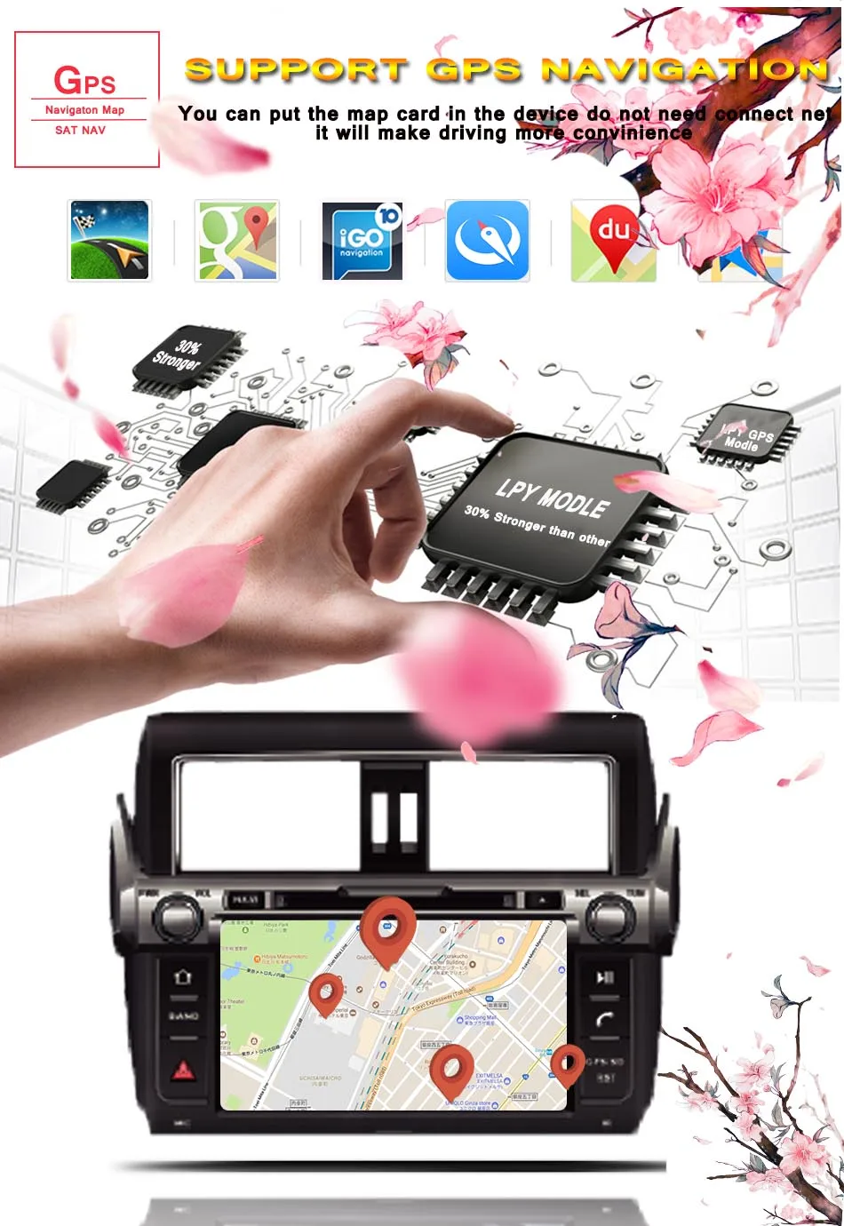 Best HD 1024*600 IPS capacitive screen Car gps monitor video music stereo Android 9.0 8core For Toyota Land Cruiser Prado 150 2014+ 4 Best HD 1024*600 IPS capacitive screen Car gps monitor video music stereo Android 9.0 8core For Toyota Land Cruiser Prado 150 2014+ 4