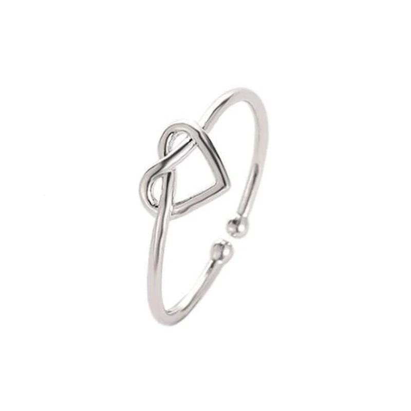 Женское кольцо с сердечком Love Knot Infinity обручальные кольца из кельтского сплава