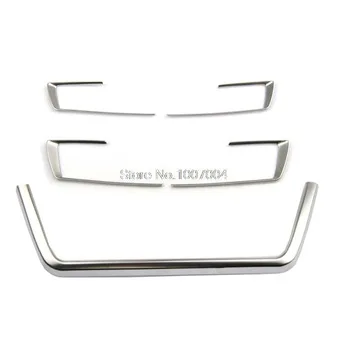 5PCS ABS Car Center Control U-shaped  and Panel  decoration Strip Trim For 2013-2015 BMW 3 Series F30 F35 320 316